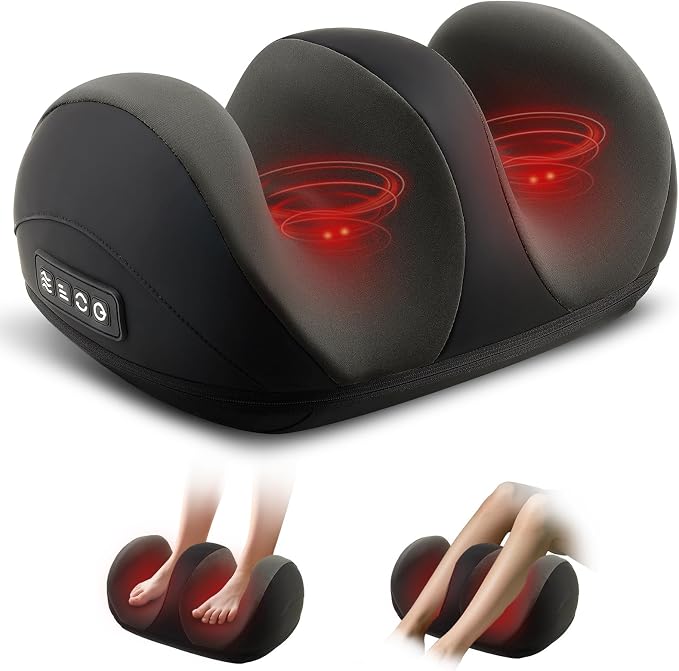 Shiatsu Foot Massager, Foot and Calf Massager with Heat, Black by CCHYF
