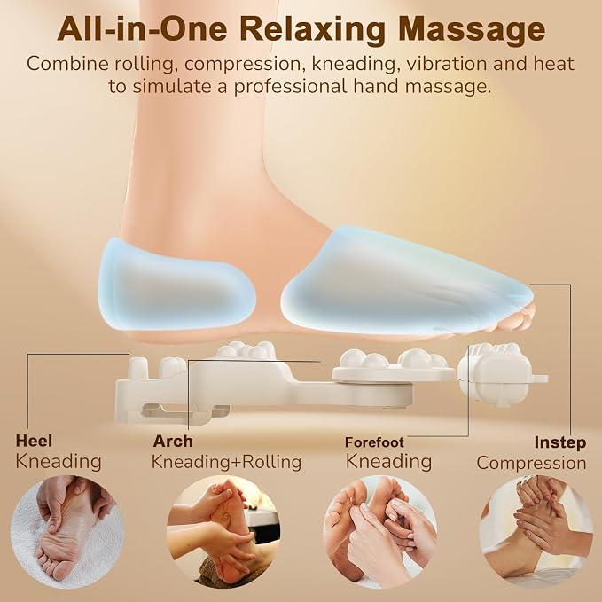 JZBRAIN Foot Massager for Plantar Fasciitis and Neuropathy, 2026 Upgraded - Image 5