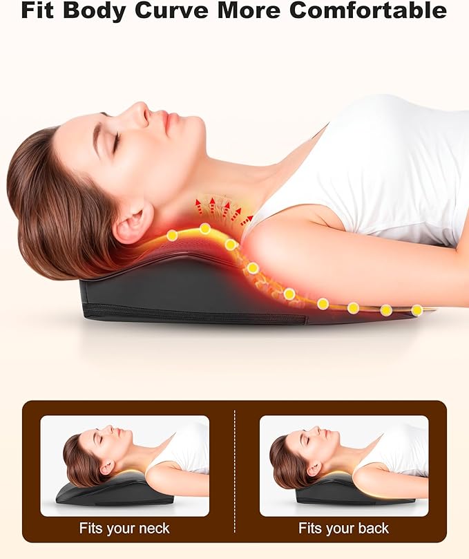 Snailax Shiatsu Back Massager with Heat, Cordless 4D Neck Massage Pillow - Image 6
