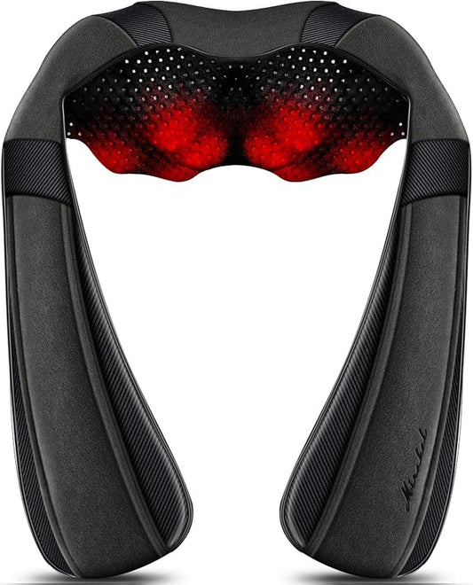 Mirakel Shiatsu Neck & Back Massager with Heat for Pain Relief Deep Tissue by MirakelMassagerwithHeat
