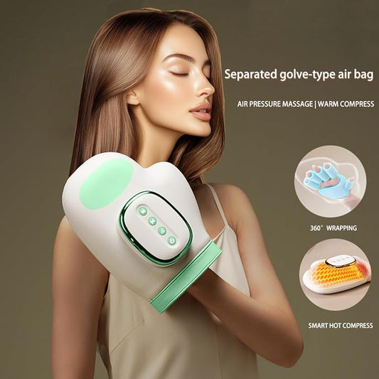 Hand Massager with Heat,360°Airbag Compression for Wrist & Fingers,3 Modes 3 Intensities,Hand Massagers for Arthritis and Carpal Tunnel & Pain Relief,Gifts for Men,Women - Image 2