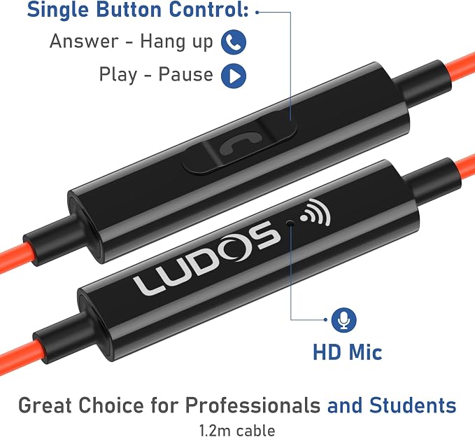 LUDOS Ultra USB C Headphones for iPhone 17 16 15 Pro Max Plus Air iPad Pro, 5 Years Warranty, Magnetic USB-C Earbuds for Samsung Galaxy S24 S23 Ultra S22 S21 FE S20 A55 A54 A53, USB Type C Earphones - Image 4