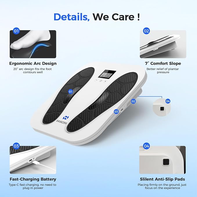EaseZen EMS Foot Massager for Neuropathy, Plantar Fasciitis and Pain Relief - Image 8