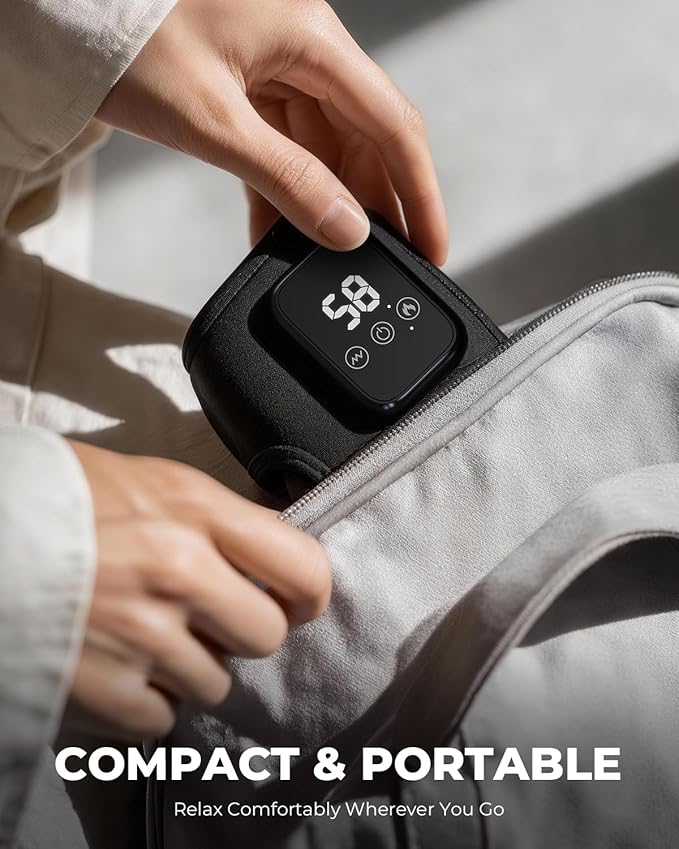 Foot Renew Triple Method Massager, 3 in 1 Cordless & Portable Foot and Ankle Massager with 3 Vibration Modes & 3 Heat Levels, for Heel, Arch, and Ankle Comfort & Relief for Home/Office/Travel (1PC) - Image 5