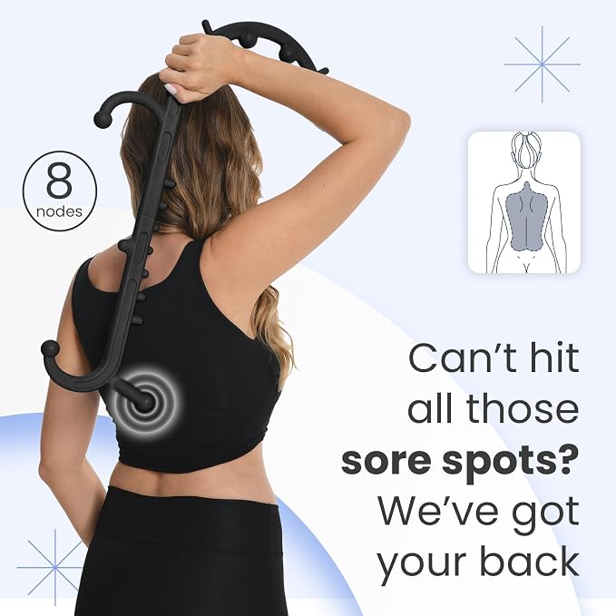 Ranarose Deep Tissue Back & Neck Massager for Body Muscle Pain Relief - Image 3