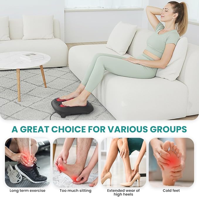 Nekteck Foot Massager with Heat, HSA Eligible FSA Massage Tools Gifts - Image 8