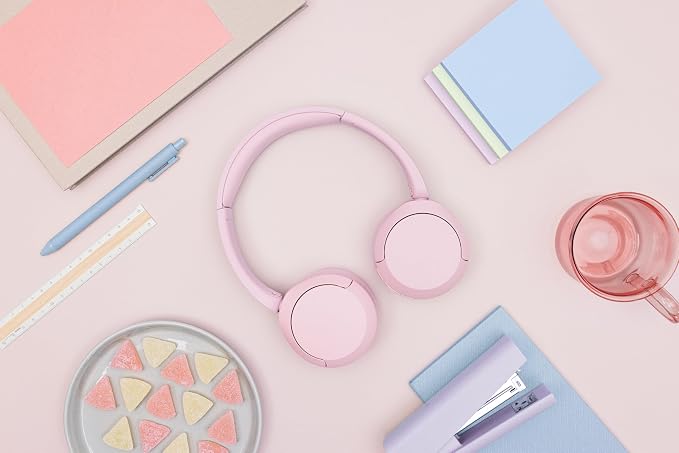 Sony WH-CH520 Wireless On-Ear Bluetooth Headphones with Microphone, Pink | Comfortable Lightweight Design, Up to 50 Hrs Battery with Quick Charging, Multipoint Connection, Clear Calls, Swivel design - Image 10