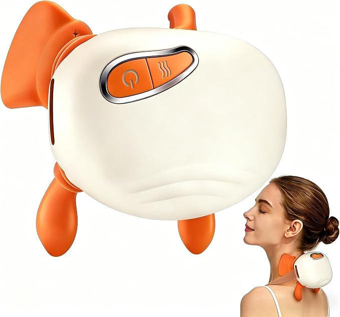 Bionic Heated Massager, Portable Shiatsu Neck and Back Massager, Orange by LoyccoEyewear