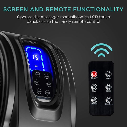 Best Choice Products Shiatsu Foot Massager for Pain Relief, Plantar Fasciitis, Neuropathy, Blood Circulation, Remote Control w/Compact Design - Black - Image 2