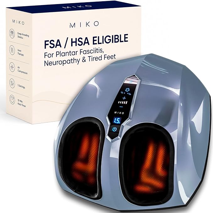 MIKO Shiatsu Foot Massager with Heat for Neuropathy & Plantar Fasciitis by Miko