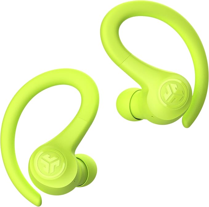 JLab, Go Sport+, True Wireless Workout Earbuds, Bluetooth Sport Earbuds, Clear Calling, Yellow | True Wireless Headphones Bluetooth, Hook Over Ear Earbuds for Sports & Gym, 35+ Hours, IP55 Sweatproof, Be Aware - Image 5