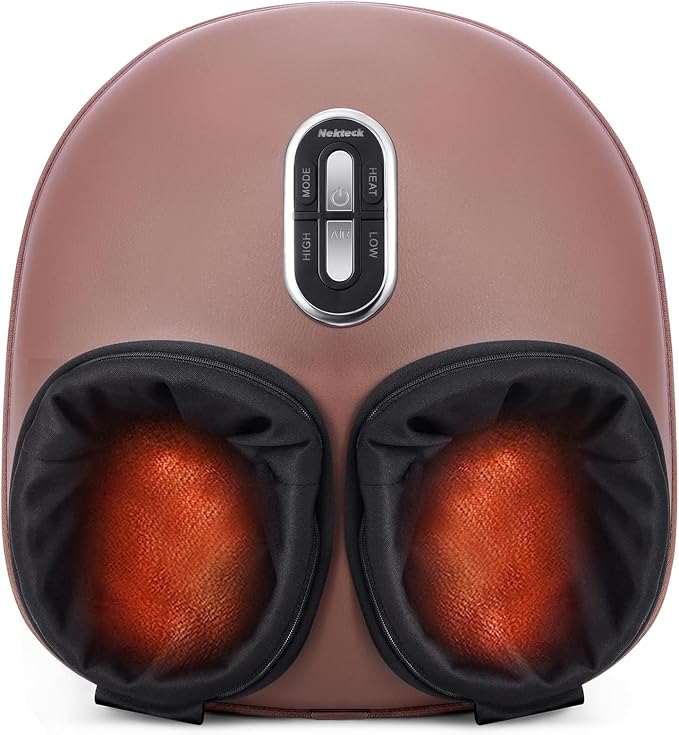 Nekteck Shiatsu Foot Massager with Heat & Air Compression Deep Kneading by Nekteck