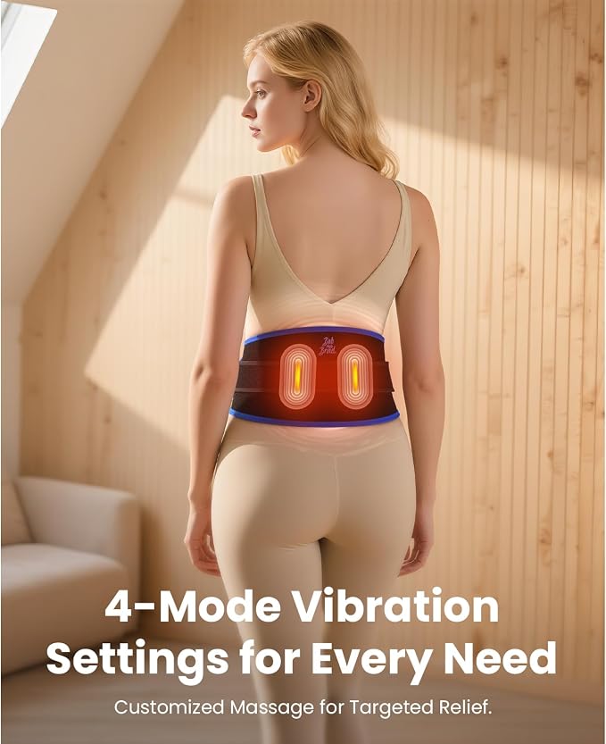 BOB AND BRAD ThermoRed Heating Pad Belt Massager for Lower Back Red Light - Image 5
