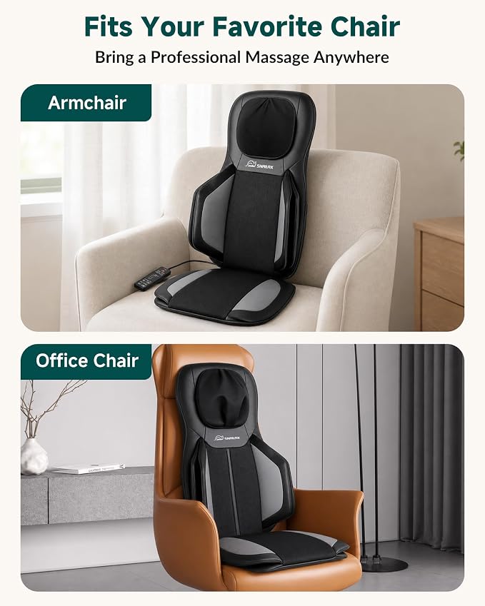 Snailax 2026 Upgraded Neck and Back Massager, Massage Chair Pad with Heat - Image 9