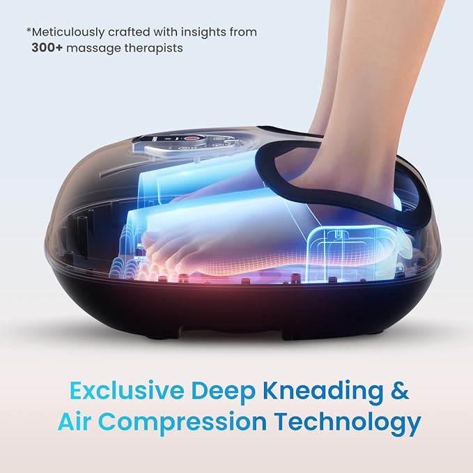 RENPHO Shiatsu Foot Massager with Heat & Kneading for Plantar Fasciitis - Image 3