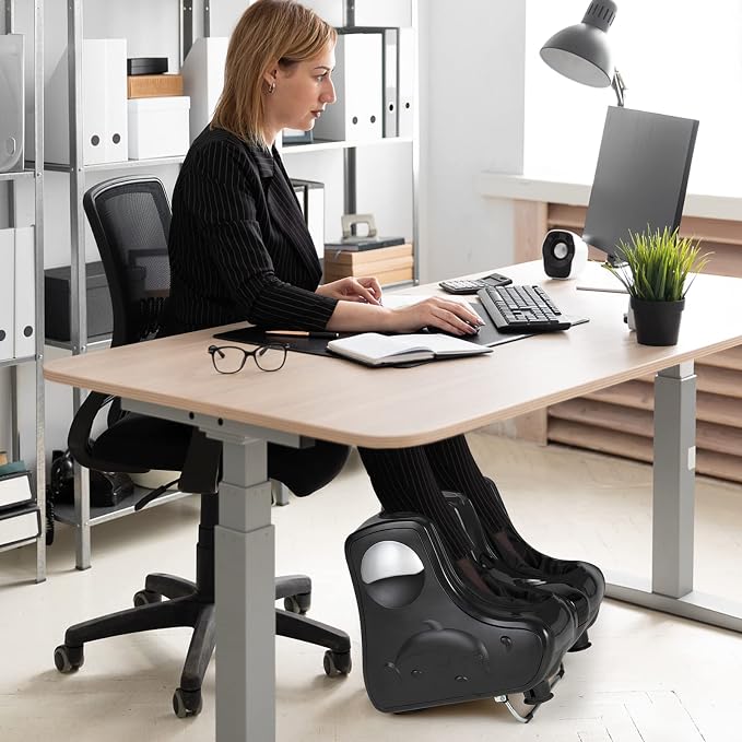 COSTWAY Foot and Calf Massager, Shiatsu Heated Electric Foot Massager - Image 9