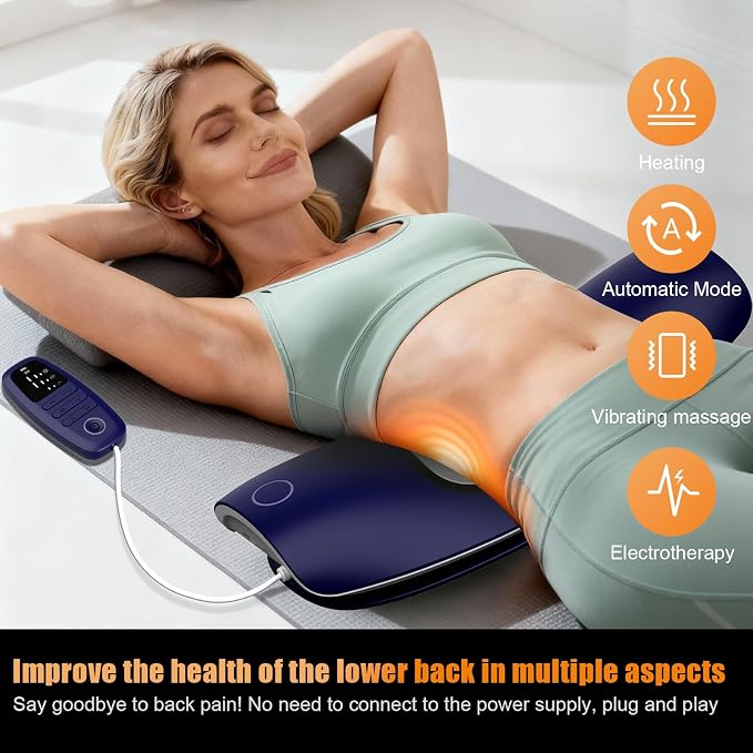 Lower Back Massager with Traction,Heat,Electrotherapy and Vibration - Image 3