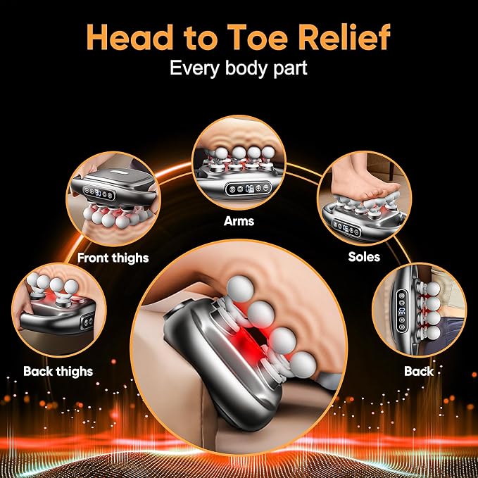 20 Head Massage Gun Deep Tissue - 2026 Upgrade Back Muscle Massager - Image 3