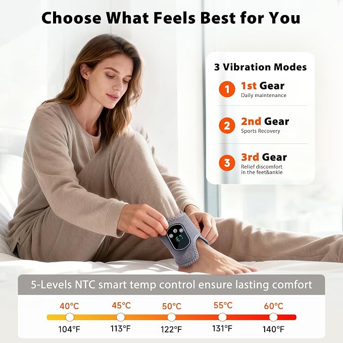 UOTT Foot and Ankle Renew Triple Method Massager with Heat and Vibration - Image 3