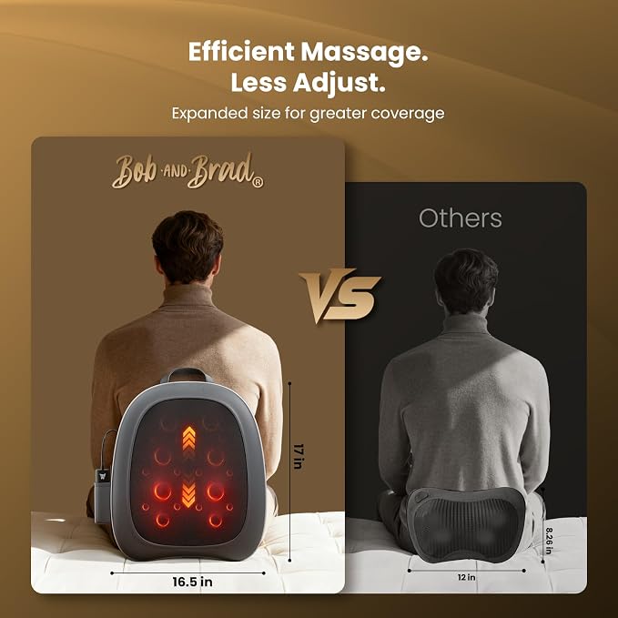 BOB AND BRAD Shiatsu Back Massager with Heat EZBack Pro FSA-HSA Eligible - Image 7