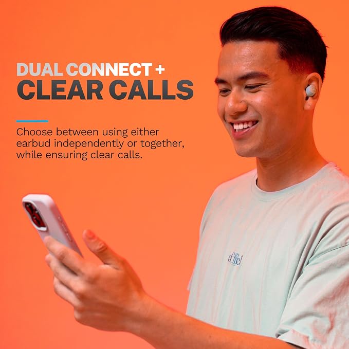 JLab Go Air Pop+, True Wireless Earbuds, Bluetooth Earbuds with Microphone, Dual Connect, EQ3 Sound, Mint Green | Wireless Earphones, IP55 True Wireless Earbuds with Microphone, Application, Dual Connect, Charging Case - Image 5