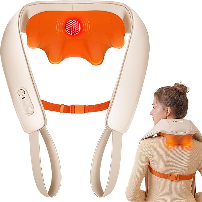 KNQZE Cordless Neck Massager for Pain Relief Deep Tissue with Heat by KNQZE