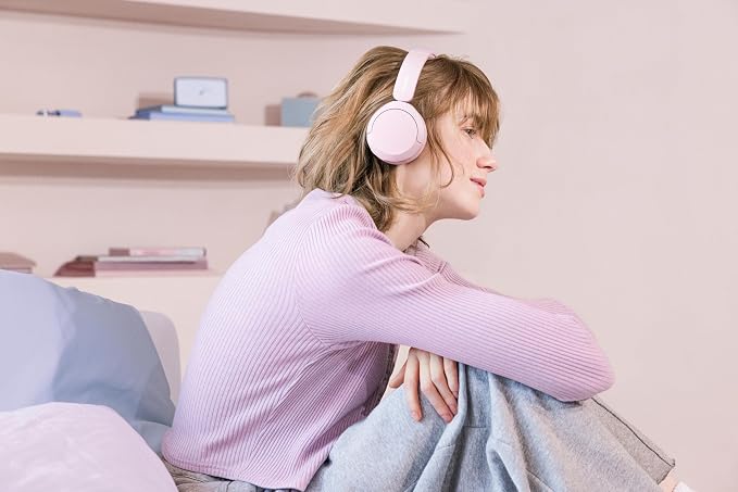 Sony WH-CH520 Wireless On-Ear Bluetooth Headphones with Microphone, Pink | Comfortable Lightweight Design, Up to 50 Hrs Battery with Quick Charging, Multipoint Connection, Clear Calls, Swivel design - Image 11