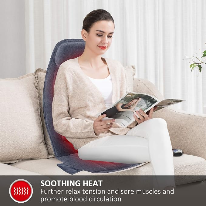 Snailax Massage Seat Cushion with Heat,10 Vibration Massage Motors - Image 4