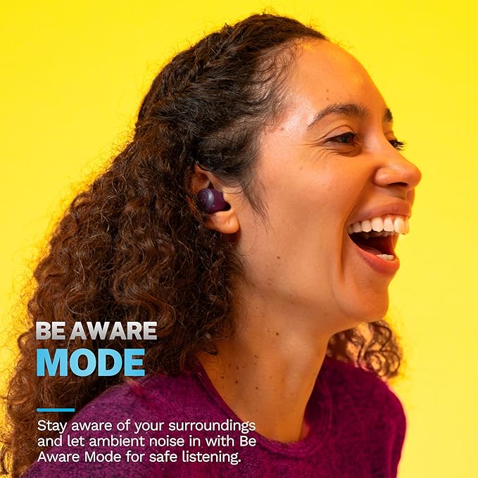 JLab Go Air Pop+ True Wireless Earbuds, in Ear Headphones, Bluetooth Earphones, 35H Playtime Ear Buds, Bluetooth Earbuds with Microphone, USB-C Charging Case, Dual Connect, EQ3 Sound, Violet | Wireless Earphones, IP55 True Wireless Earbuds with Microph... - Image 3