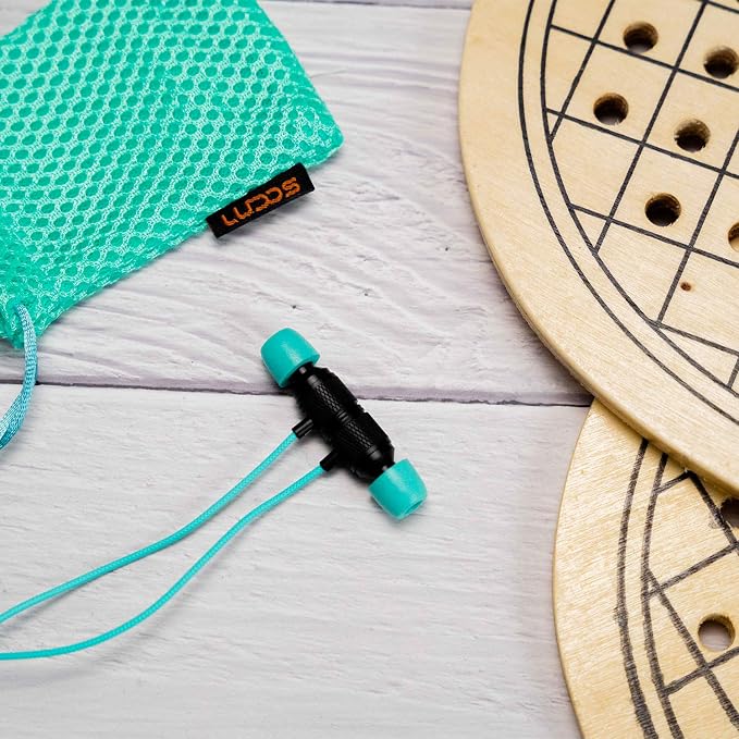 LUDOS Ultra Wired Earbuds in-Ear Headphones, 5 Years Warranty, Earphones with Mic, Noise Isolating Ear Buds, Memory Foam for iPhone, Samsung, School Students, Kids, Women, Small Ears - Turquoise - Image 4