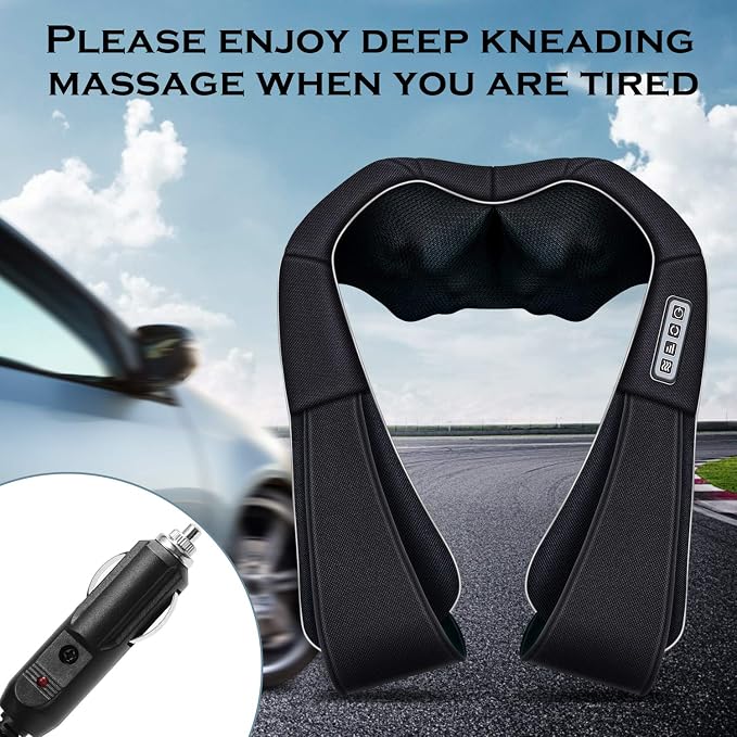 VIKTOR JURGEN Christmas Women Men Gifts, Shiatsu Neck and Shoulder Massager with Heat Deep Tissue Kneading Sports Recovery Massagers for Back, Relaxation Gift for Dad, Mom, Husband, Wife, Him, Her - Image 8