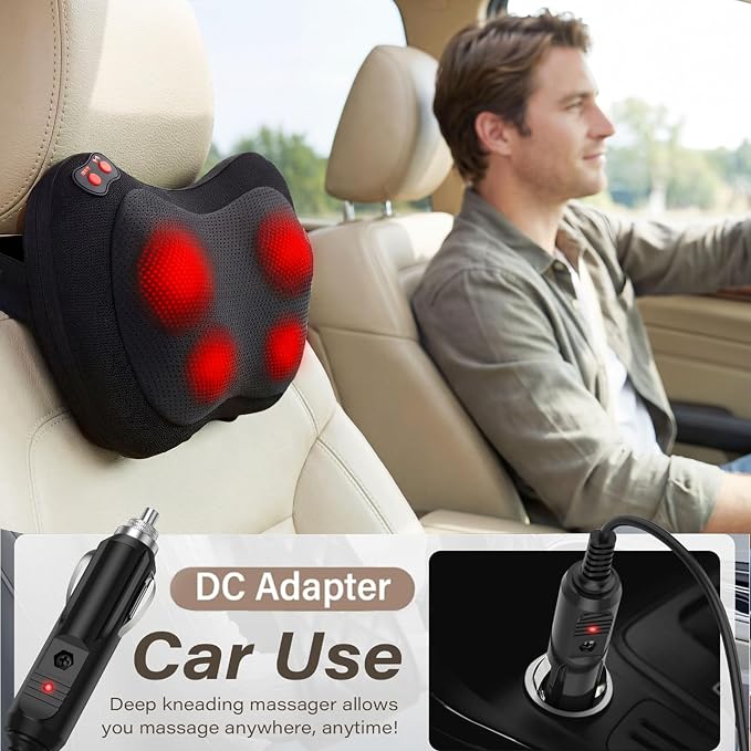 Papillon Back Massager with Heat,Shiatsu Pillow for Body Pain Relief - Image 6