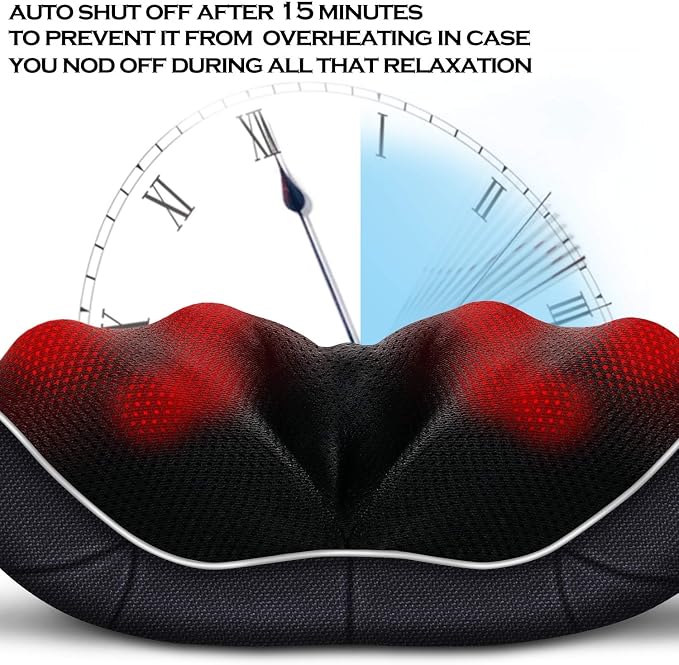 VIKTOR JURGEN Christmas Women Men Gifts, Shiatsu Neck and Shoulder Massager with Heat Deep Tissue Kneading Sports Recovery Massagers for Back, Relaxation Gift for Dad, Mom, Husband, Wife, Him, Her - Image 4