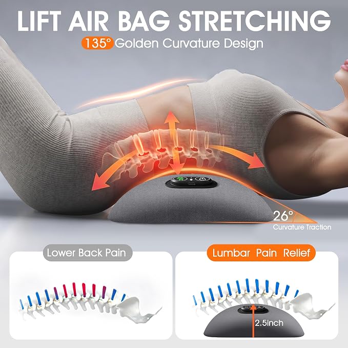 3-in-1 Electric Lumbar Support Pillow,Triple Fusion Back Massager - Image 4