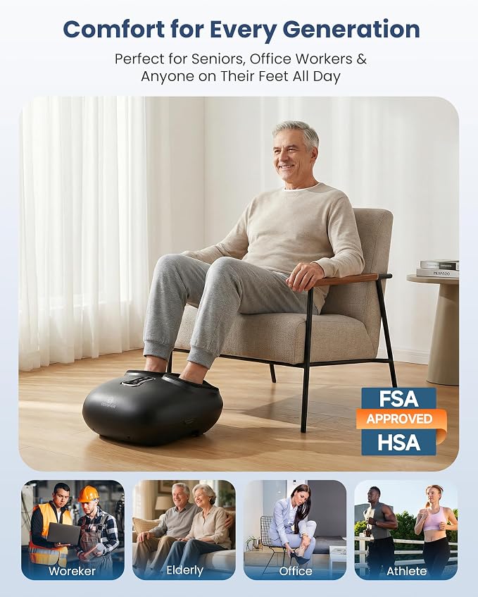COMFIER 2026 Shiatsu Foot Massager with Heat, FSA Eligible Items Only List - Image 7
