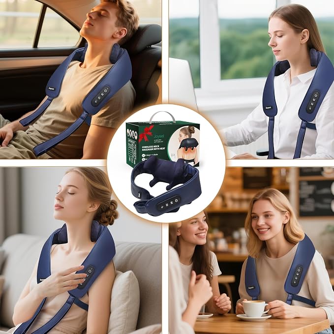 Joyset Cordless Neck Massager with Heat, Shoulder Massager for Pain Relief - Image 8
