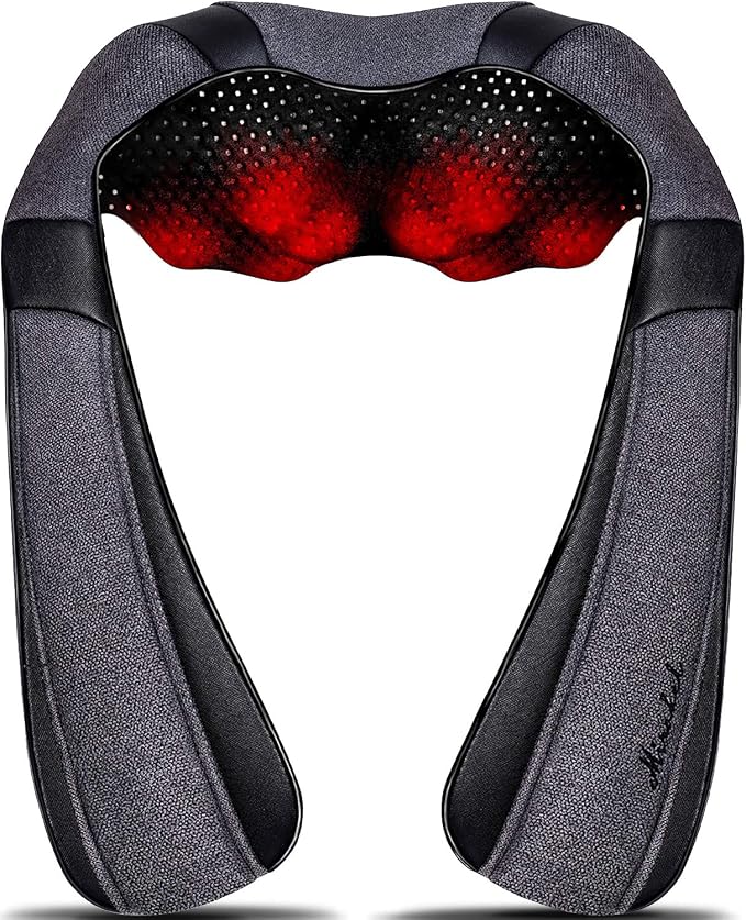 Mirakel Heat Neck Massager for Pain Relief Deep Tissue - Gift for Women Men by MirakelMassagerwithHeat