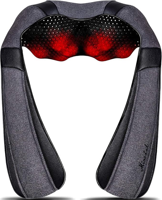 Mirakel Heat Neck Massager for Pain Relief Deep Tissue - Gift for Women Men by MirakelMassagerwithHeat