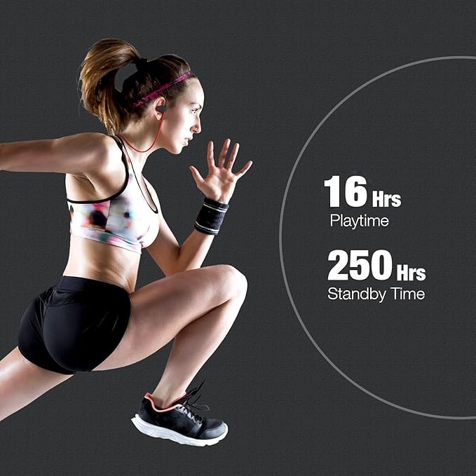 Boean Bluetooth Headphones, Wireless Running Headphones for Workout | Wireless Bluetooth 5.3 Earbuds, IPX7 Waterproof, 16 Hrs Playtime, Stereo Sound Isolation Headsets for Gym - Image 3
