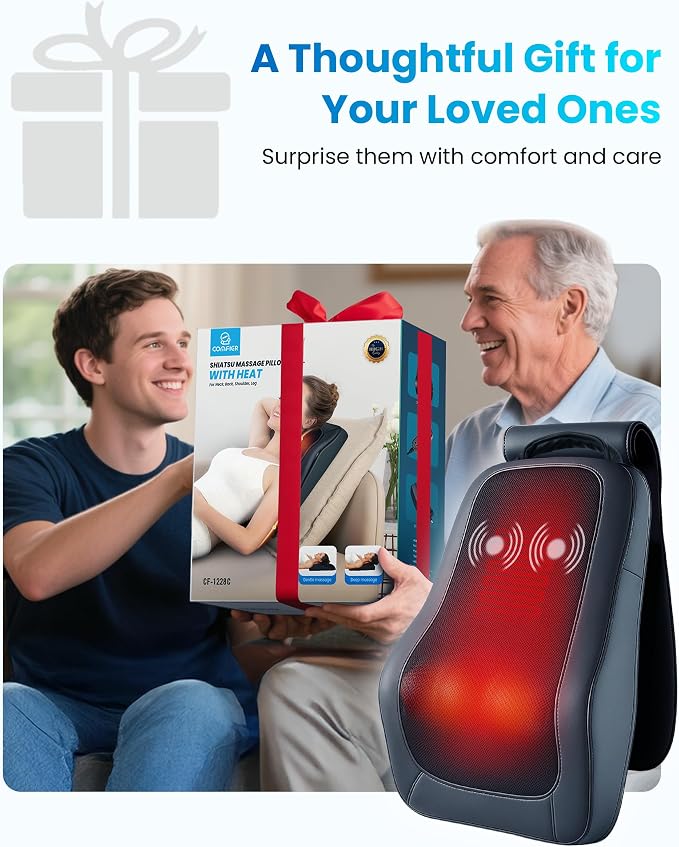 COMFIER Cordless Neck Back Massager with Heat, 4D Shiatsu & Vibration - Image 9