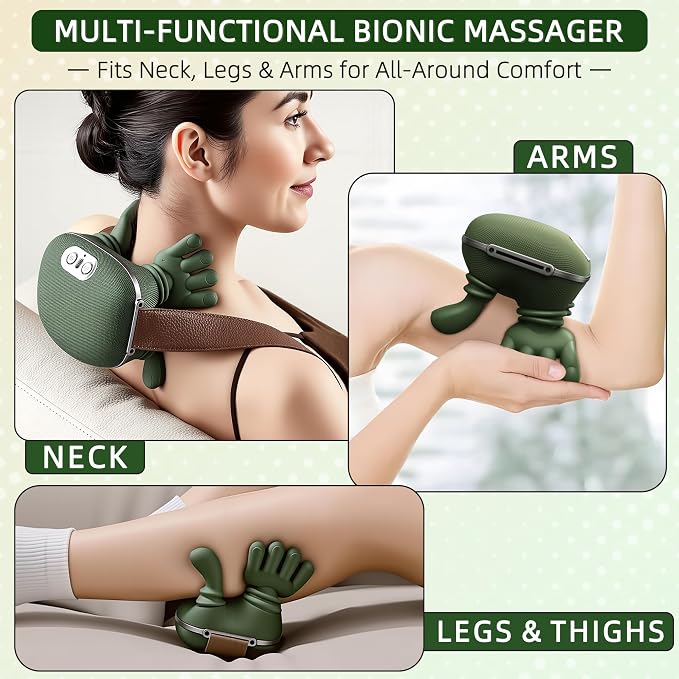Neck Massager with Heat, 4D Shiatsu Deep Kneading for Muscle Pain Relief - Image 3