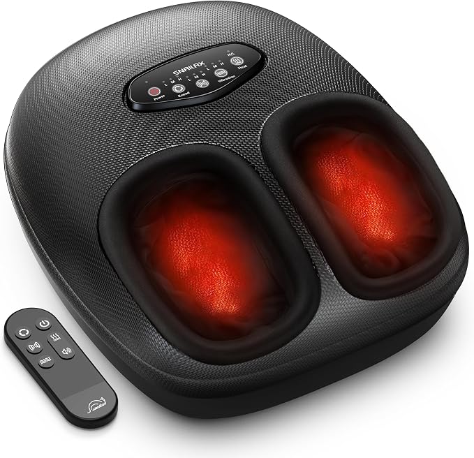 Snailax Foot Massager with Heat, Shiatsu, Compression, Vibration, Rolling by Snailax