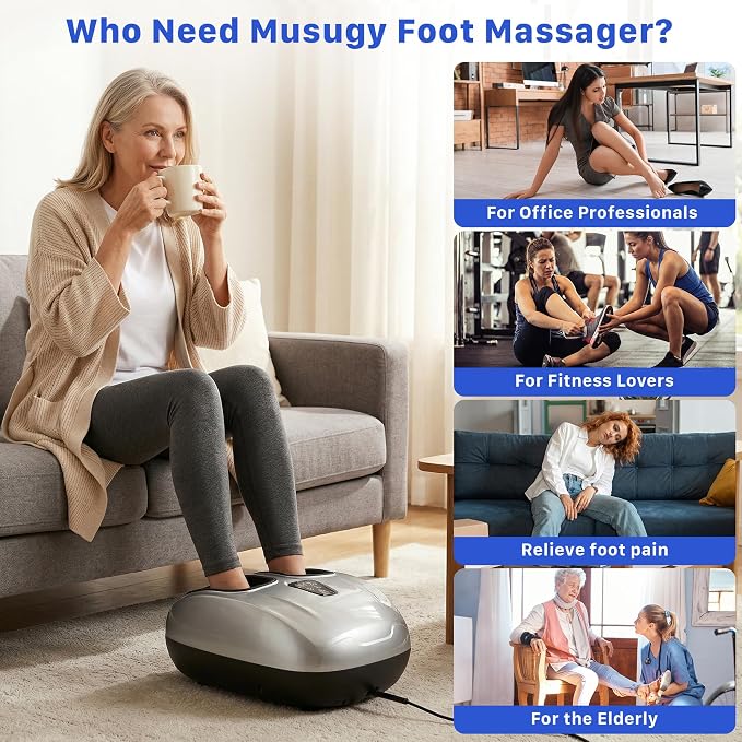 Foot Massager with Heat and Compression 2026 Upgraded Shiatsu Style - Image 5