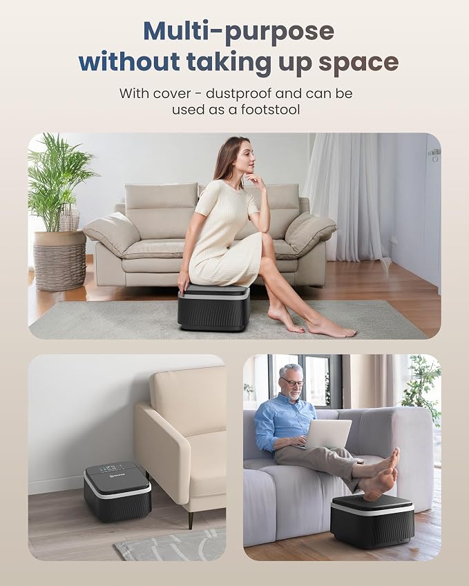 COMFIER Shiatsu Foot Massager with Heat for Neuropathy Plantar Fasciitis, Feet Massage Machine with Deep Kneading Rolling Compression and Remote Control - Image 6