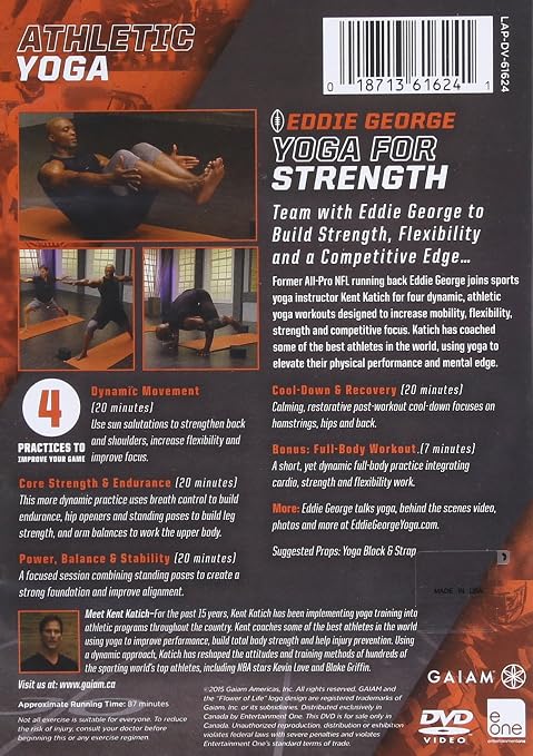 Gaiam Athletic Yoga: Yoga for Strength with Eddie George - Image 2