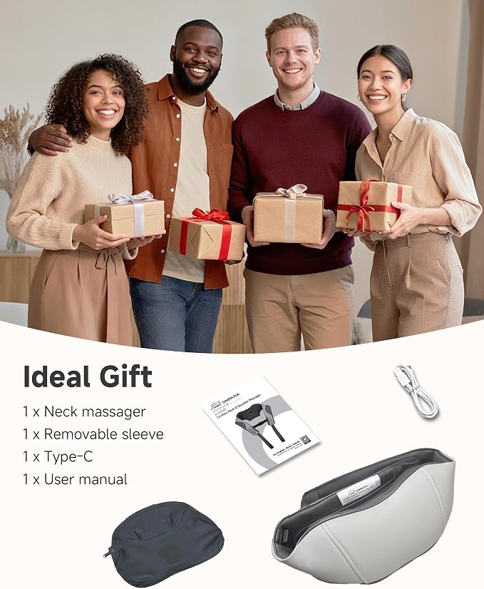 2026 Cordless 4D Shiatsu Neck and Shoulder Massager With Heat Pain Reilef - Image 9