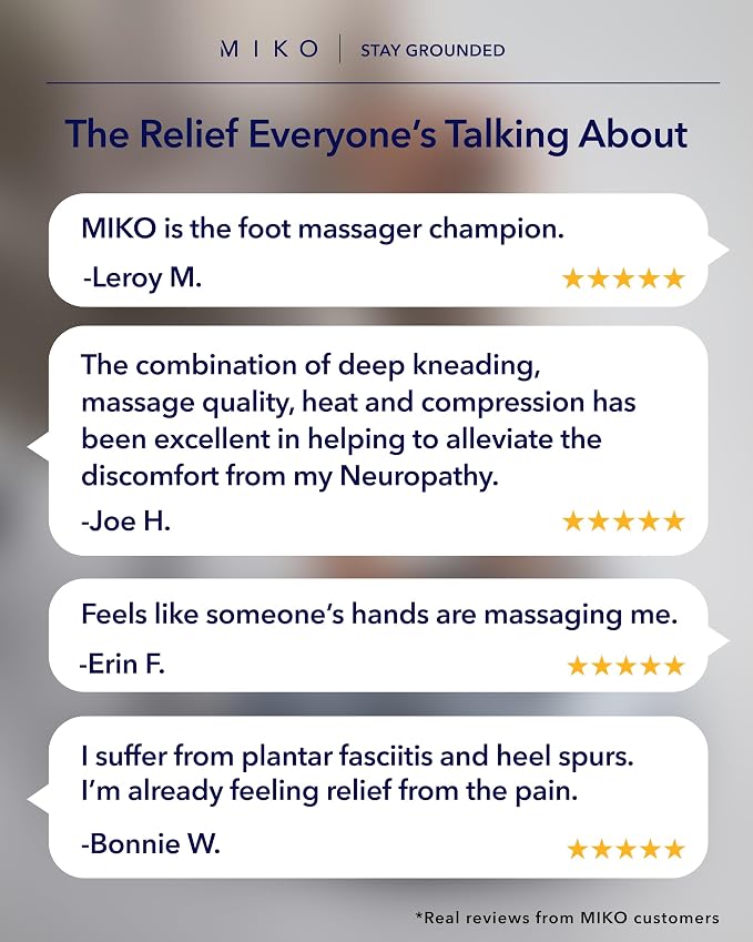 MIKO Shiatsu Foot Massager with Heat and Air Compression - Image 5