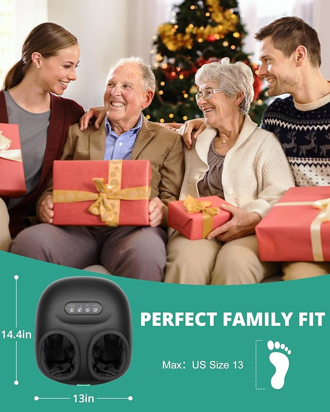Medcursor Foot Massager with Heat, 2026 Upgraded Shiatsu Foot Massagers for Delivers Pain Relief, Tired, Plantar Fasciitis, Adjustable Air Pressure, Fits Up to 13" - Image 2