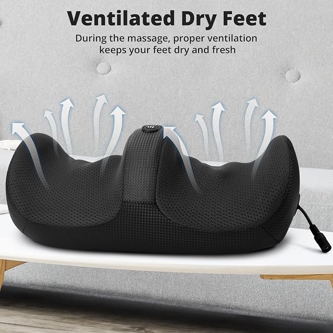 Medcursor Foot Massager with Heat - Foot and Calf Massager with Massage Roller, Deep Massage for Plantar Fasciitis, Pain Relief, Neuropathy, Relax for Home or Office Use (Not Cordless) - Image 9