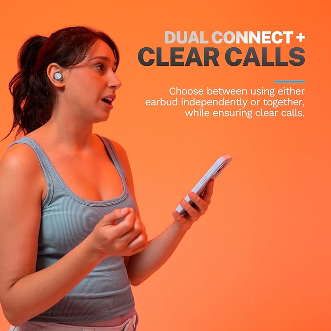 JLab Go Air Pop+, True Wireless Earbuds, Bluetooth Earbuds with Microphone, Dual Connect, EQ3 Sound, Light Blue - Image 5